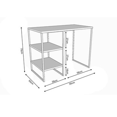 Aparador Para Adega Industrial Bourbon 95cm Preto Carvalho