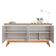 Aparador Para Sala Buffet Classic 1.6 Off White Nature - Imcal