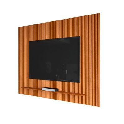 Painel Para Tv Até 75 Polegadas Ripado Impressão 3d Avante 1,79m Cedro Edn