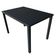 Conjunto Mesa Retangular 1.20x0.80 Com 4 Cadeiras Roma Em Alumínio Área Externa Preto