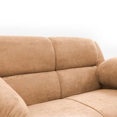Sofá de 3 e 2 Lugares Cama inBox Paris com 202cm e 152cm de Larguras e Revestidos em Bouclé Caramelo
