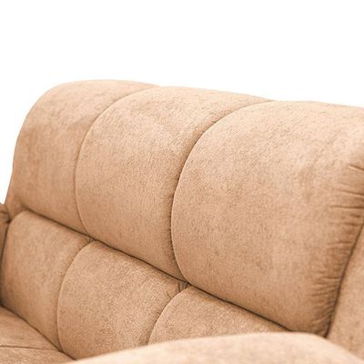 Sofá de 3 e 2 Lugares Cama inBox Paris com 202cm e 152cm de Larguras e Revestidos em Bouclé Caramelo