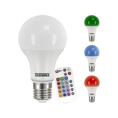 Lâmpada De Led Com Controle Remoto Tkl Rgb 9w - Taschibra