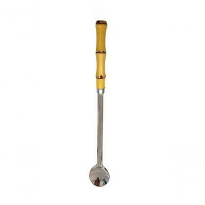 Colher Para Jarra Suco Bambu Inox 30 Cm - Colher Bailarina