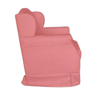 Poltrona Amamentação Cadeira Reforçada Balanço Lile Suede rosê