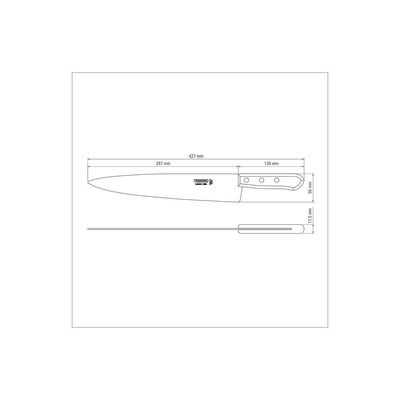 Kit 6 Facas Peixeira/cozinha 12 Lamina Clara - Tramontina