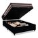 Cama Box Baú Casal + Colchão De Molas Prime Colchões Classic Superlastic 138x188x64 Preto