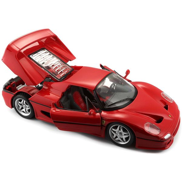 Miniatura - Carro - Ferrari F50 - 1:24 - Bburago Race & Play - Vermelho BUR26010