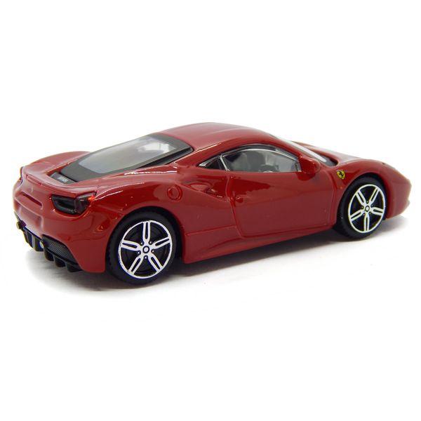 Miniatura Ferrari Die-Cast Vehicle 1:43 Race & Play - Bburago - 488 GTB - Vermelha Maito