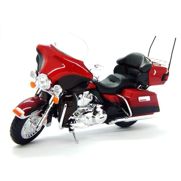 Miniatura Motocicleta 1:12 Harley Davidson Maisto Custom - 2013 FLHTK Glide Ultra - Vermelha Maisto