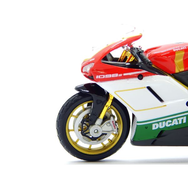 Miniatura - Moto - 1:18 - Maisto Wheleers - DUCATI 1098S 1/18 VM/BCO MAI35300B Miniatura - Moto - 1:18 - Maisto Wheleers - DUCATI 1098S 1/18 VM/BCO MAI35300B