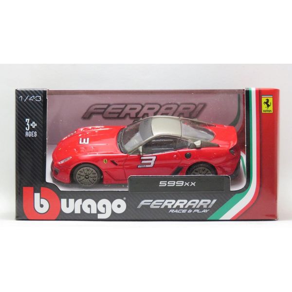 Miniatura Ferrari Die-Cast Vehicle 1:43 Race & Play - Bburago - 599 XX - Vermelha Maito Miniatura Ferrari Die-Cast Vehicle 1:43 Race & Play - Bburago - 599 XX - Vermelha Maito