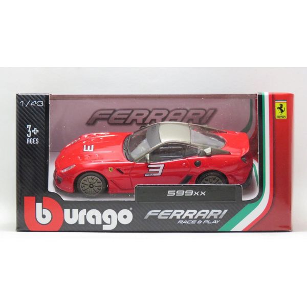 Miniatura Ferrari Die-Cast Vehicle 1:43 Race & Play - Bburago - 599 XX - Vermelha Maito