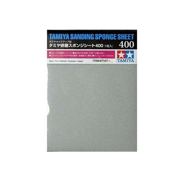 Esponja De lixar Folha 400 Tamiya TAM87147 Esponja De lixar Folha 400 Tamiya TAM87147
