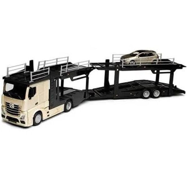 Miniatura Multicar Carrier / M-B Actros 1:43 - Bburago Street Fire - CINZA Bburago Miniatura Multicar Carrier / M-B Actros 1:43 - Bburago Street Fire - CINZA Bburago