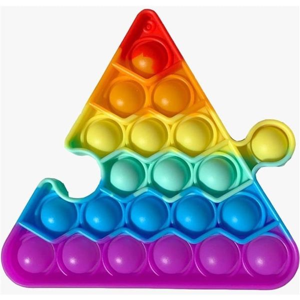 Pop It Fura Bolhas Divertido Triângulo Arco-Íris Yes Toys
