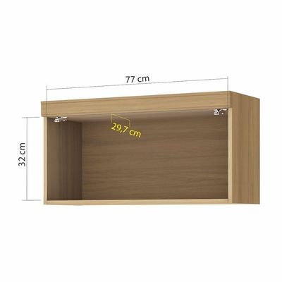 Armário Geladeira Marquesa 1 Porta 80 Cm 100% Mdf Nesher Nature