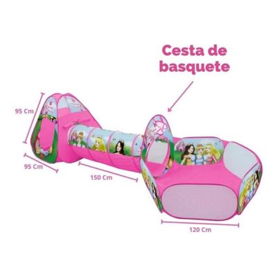 Barraca 3 em 1 Princesas DMT5880 DM Toys