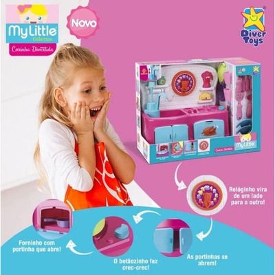 Cozinha Divertida My Little Collection - Divertoys - Unica Cozinha Divertida My Little Collection - Divertoys -