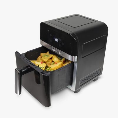 Fritadeira Elétrica Air Fryer Mallory Turbocook Visor Em Vidro 6L 220V