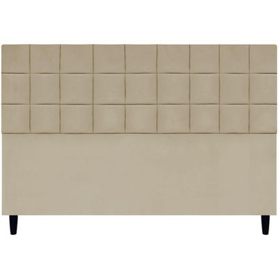 Cabeceira Decorativa Florem Para Cama De King 195 Cm Nude, Suede