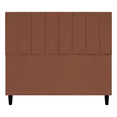 Cabeceira Decorativa Elen Para Cama De Casal 140 Cm Suede Terracota, Suede