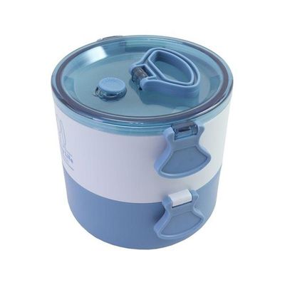 Conjunto Da Linha Joy Com Bolsa Térmica, Porta Talher, Pote De Marmita 2 Andares E Garrafa 430ml Azul