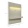 Painel Ripado com Rack Suspenso até 70 Polegadas Tulum com LED 1 PT 2 GV Off White Alt 242 Larg 222 cm