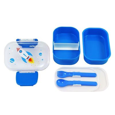 Pote P/ Lanche De 2 Andares Infantil 400ml Jacki Design Piccolino Azul