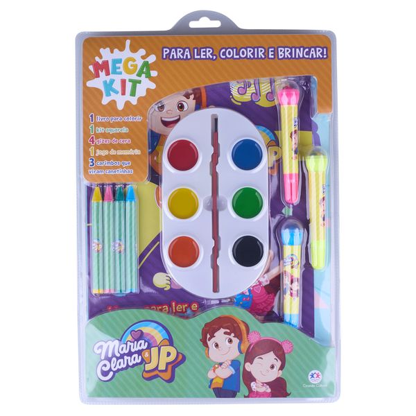 Mega Kit Livro Ler, Colorir e Brincar Ciranda Cultural Maria Clara e JP