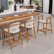 Kit 04 Banquetas Baixa Cozinha Sala de Jantar Bancada Cecília L02 Bouclê Cru - Lyam Decor