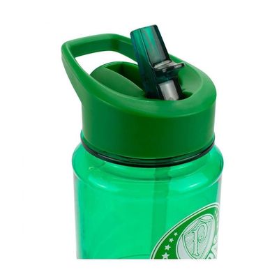 Garrafa Plástico Canudo Retrátil 700ml - Palmeiras
