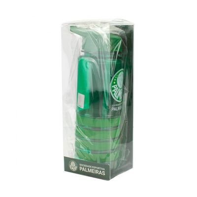 Garrafa Plástico Canudo Retrátil 700ml - Palmeiras