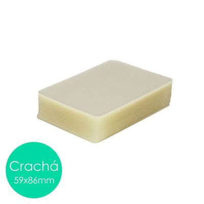 Polaseal plástico para plastificação Crachá 59x86 0,05mm 100un