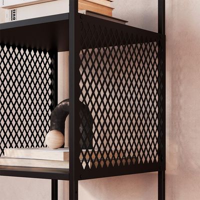 Conjunto para Sala de Estar Paricel com Rack 1 GV e Estante 40cm Preto