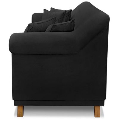Sofa 2 Lugares Retro Polo 180cm Com Almofada Suede 1105 Ezz 1105