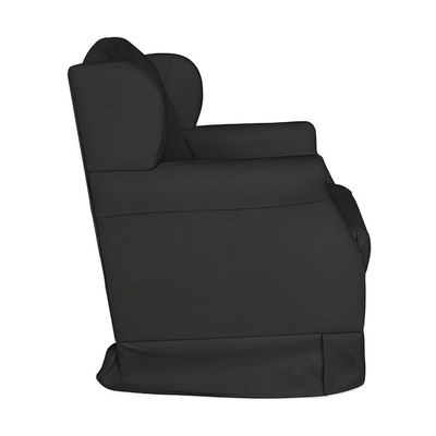 Poltrona Amamentação Cadeira Reforçada Balanço Lile Suede preto
