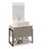 Conjunto Tech 60cm Branco Cinza Cuba Branca