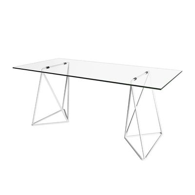 Mesa De Escritório Cavalete Arame Bela Vista Branco