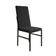 Conjunto De Jantar Mesa Mônaco Premium 90cm Branca Com 4 Cadeiras Estofadas Pretas Preto