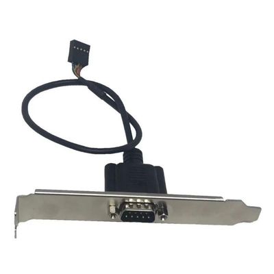 Cabo Rabicho Placa Mãe Com Espelho Porta Serial Db9 Macho