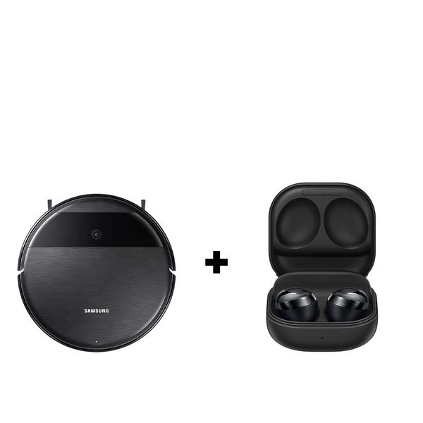 Kit Robô Aspirador 2 em 1 VR5000RM Aspira e Passa Pano E Galaxy Buds Pro Kit