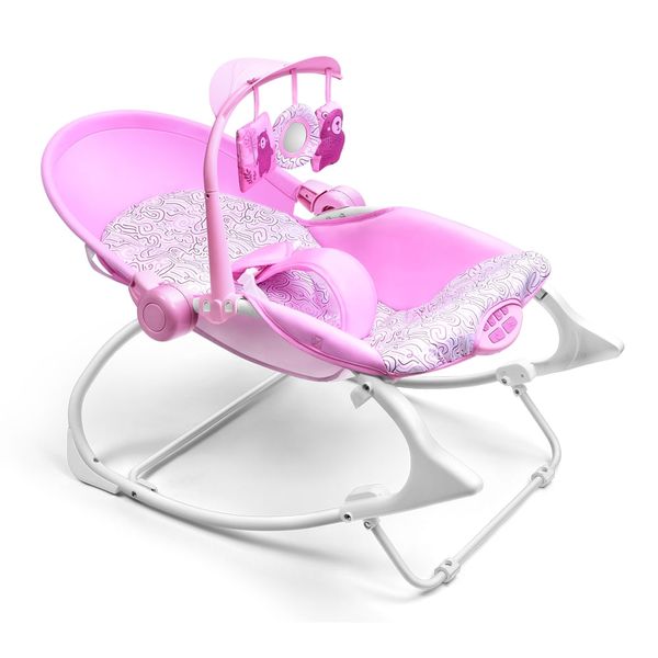 Cadeira de Descanso e Balanço Seasons 0-18kgs Rosa Multikids Baby - BB217 BB217