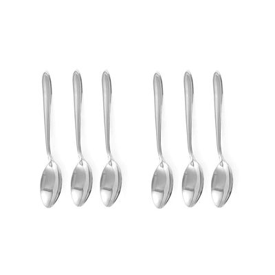 Colher de Mesa Inox Colheres Talheres Aço Victoria 6un