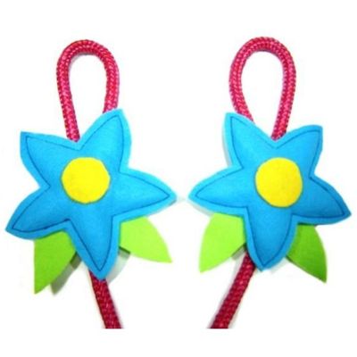 Pula Corda em Sisal Trançado - Flor - Artesanal - 2 Metros - Multicolorido