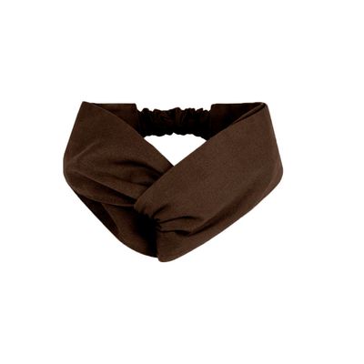 Faixa de Cabelo Turbante Bandana Marrom Restaurante 10un