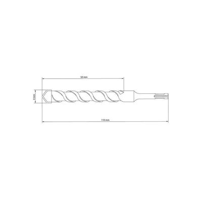Broca De Vídea Para Concreto Sds Plus 4 X 110mm - Tramontina