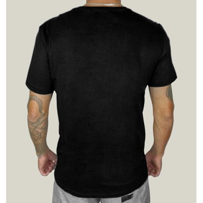 Kit 3 Camisetas Masculinas Pretas Algodão Prime WSS Brasil: Dive, Toucan e Artistic Surf P / Preto