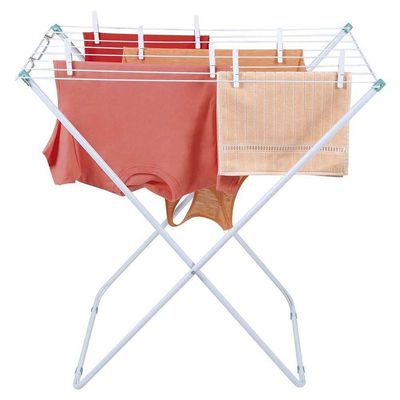 Varal De Chão Dobrável 830 X 500 X 800mm Na Cor Branco
