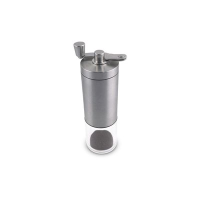 Moedor De Café Manual Em Aço Inox e Cerâmica Com Ajuste De Moagem Recipiente de Acrílico Portátil
